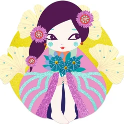 Tableaux à paillettes et strass "Onnanoko" 9523<Djeco New