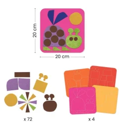 Tableaux de feutrine 'Petit doux' 0085<Djeco Cheap