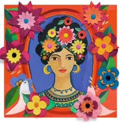 Tableaux de fleurs en papier "Coyoacàn" 9385 inspired by Frida Kahlo<Djeco Shop