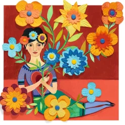 Tableaux de fleurs en papier "Coyoacàn" 9385 inspired by Frida Kahlo<Djeco Shop