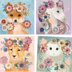 Tableaux en 3D "Couronnes de fleurs" 9454<Djeco Store