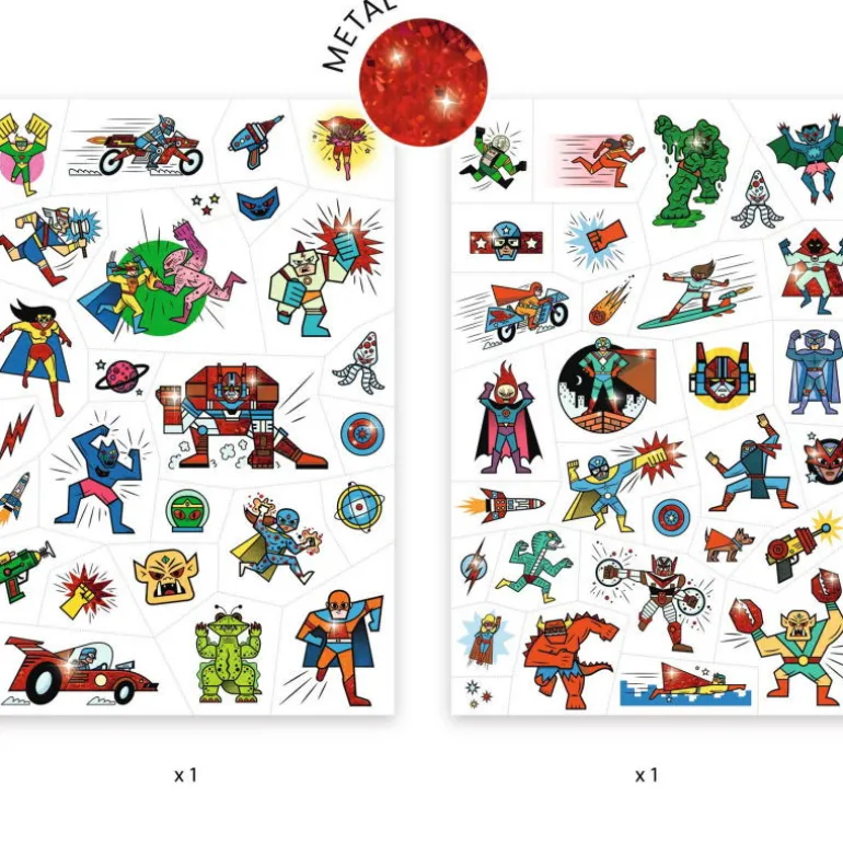 Tatouages 'Heroes vs villains' 9614<Djeco Shop