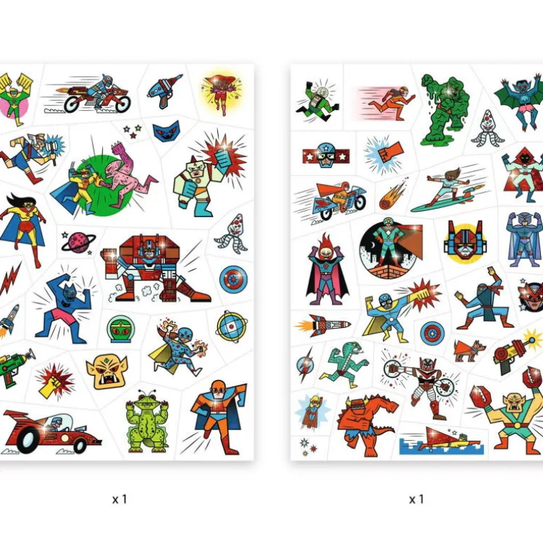 Tatouages 'Heroes vs villains' 9614<Djeco Shop
