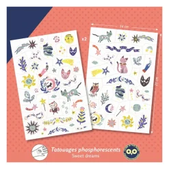 Tatouages phosphorescents 'Sweet dreams' 9592<Djeco Store