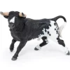 Taureau espagnol noir et blanc, figurine 51184<Papo Best