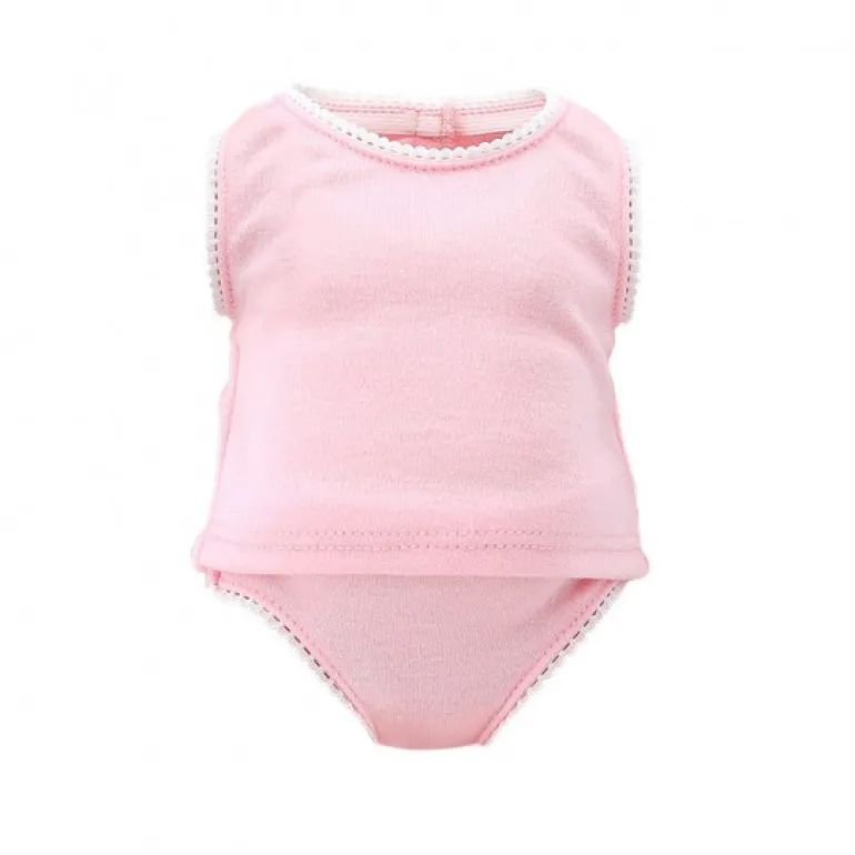 Tee-shirt et slip roses pour poupée de 36 à 40 cm<Petitcollin Outlet