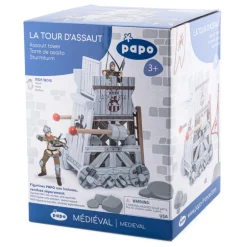 Tour d'assaut, jouet en bois pour chateau fort et chevaliers 80618<Papo Clearance