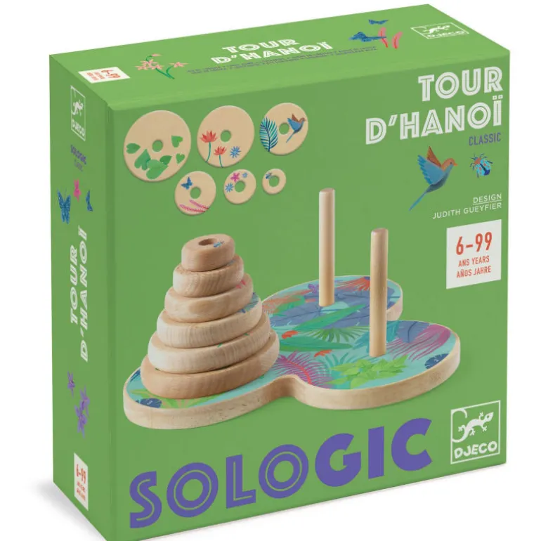 Tour d'Hanoï - Jeu Sologic de 0812<Djeco Shop