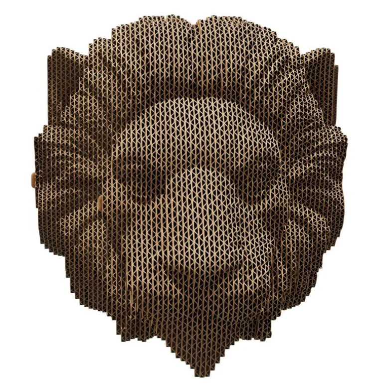 Trophée mural décoratif - Sculpture 3D en carton - Lion - Wall puzzle<Cartonic Flash Sale