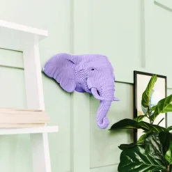 Trophée mural décoratif - Sculpture 3D en carton - Eléphant - Wall puzzle<Cartonic Fashion