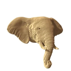 Trophée mural décoratif - Sculpture 3D en carton - Eléphant - Wall puzzle<Cartonic Fashion