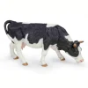 Vache noire et blanche broutant, 51150<Papo Hot