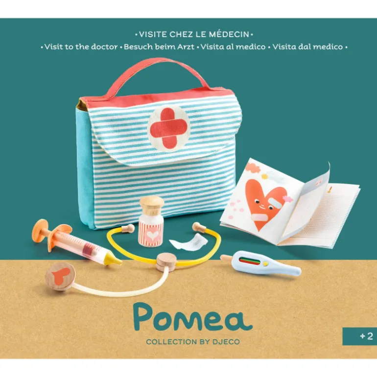 Visite chez le médecin, accessoire pour poupée POMEA de 7854<Djeco Hot