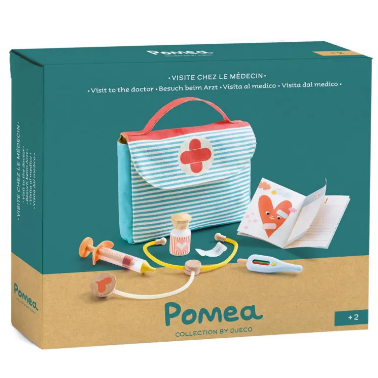 Visite chez le médecin, accessoire pour poupée POMEA de 7854<Djeco Hot
