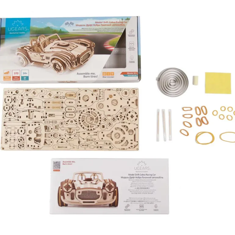 Voiture de course Cobra – UGEARS Puzzle 3D Mécanique<UGEARS models Clearance