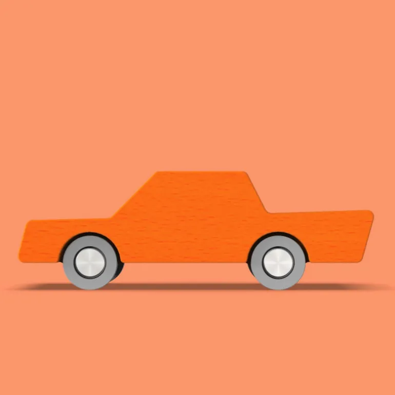 Voiture en bois Waytoplay orange "Back and Forth"<Waytoplay Toys Online