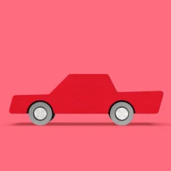 Voiture en bois Waytoplay rouge "Back and Forth"<Waytoplay Toys Best Sale