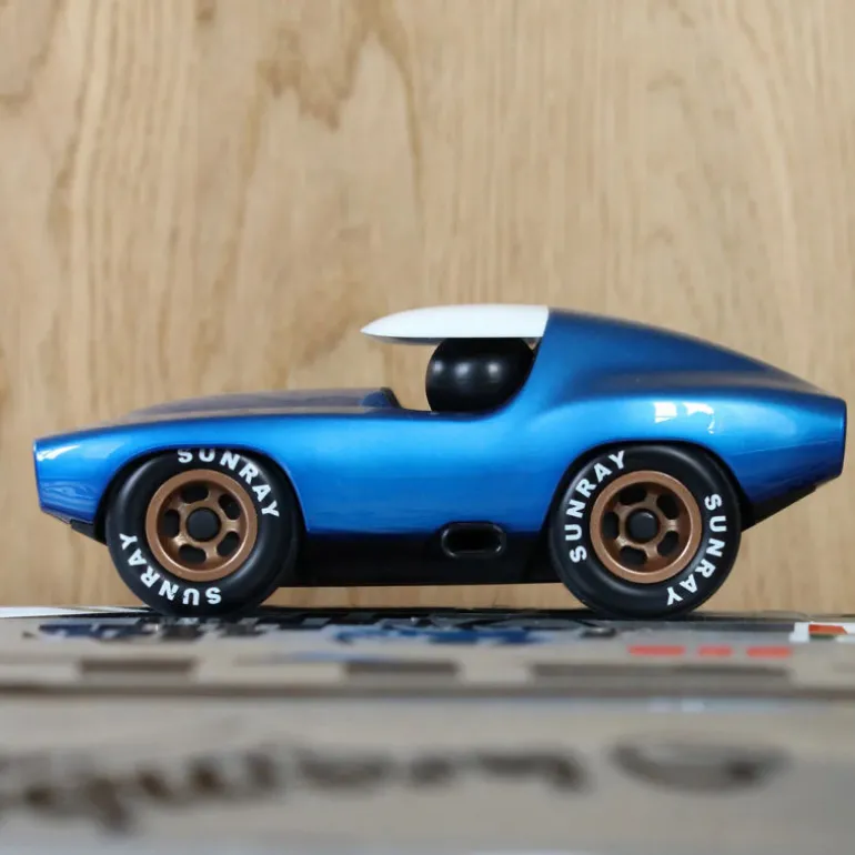 Voiture Fastback bleu métallisé<Playforever New