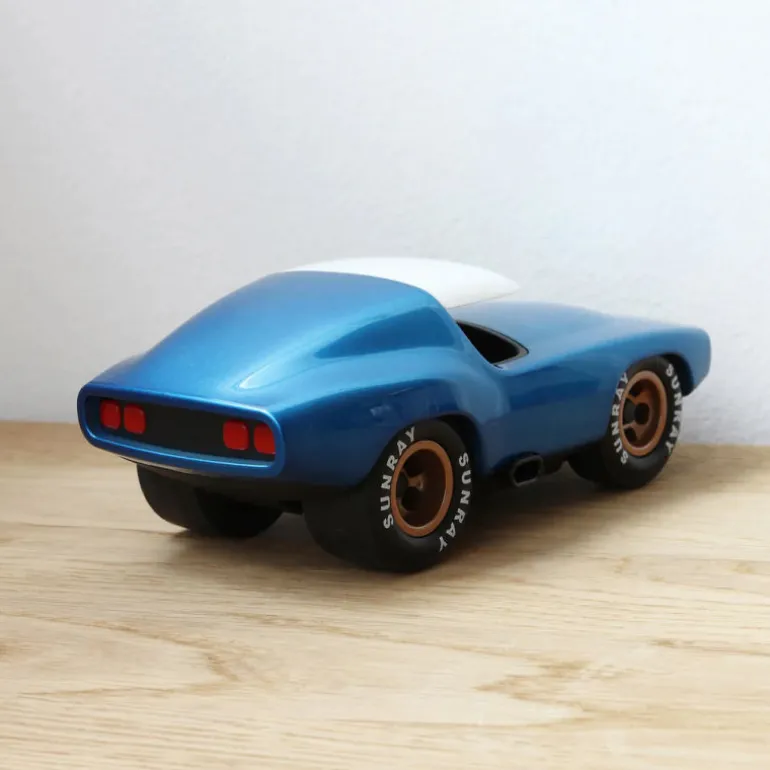 Voiture Fastback bleu métallisé<Playforever New