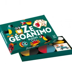Ze Geoanimo, blocs en bois 6432<Djeco Clearance