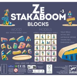 Ze Stakaboom, jeu de construction en bois 6438<Djeco Fashion